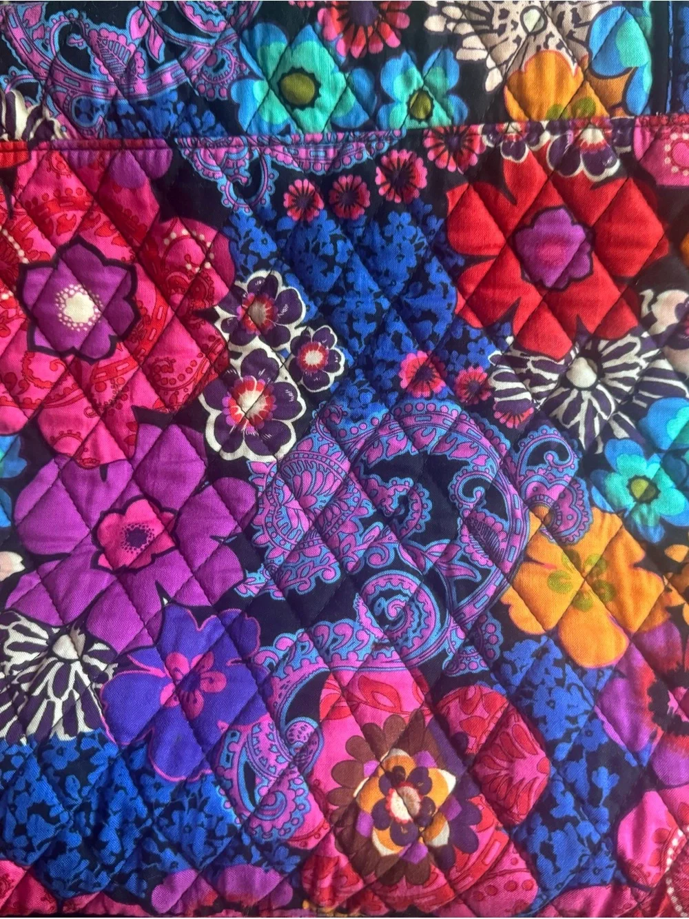 Vera Bradley Quilted Floral Weekender Tote